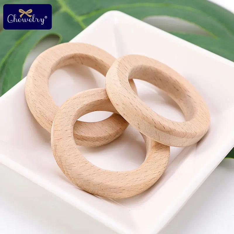 DIY Crafts Accessories Baby Unfinish Wood Chewable Teething Toys