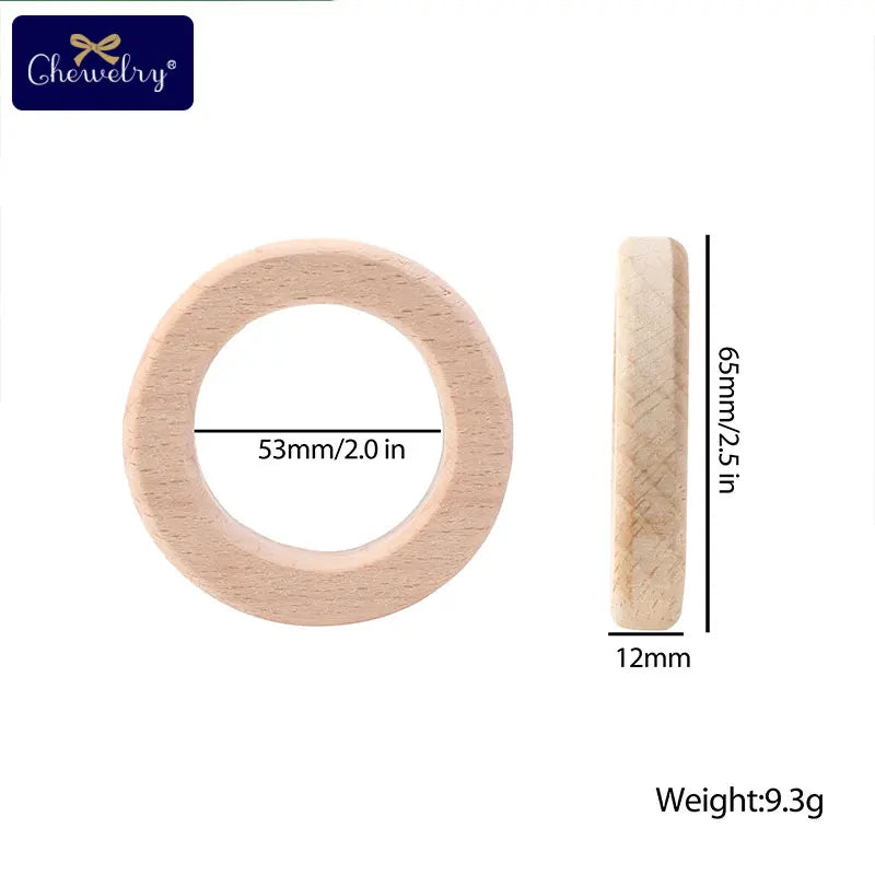 DIY Crafts Accessories Baby Unfinish Wood Chewable Teething Toys