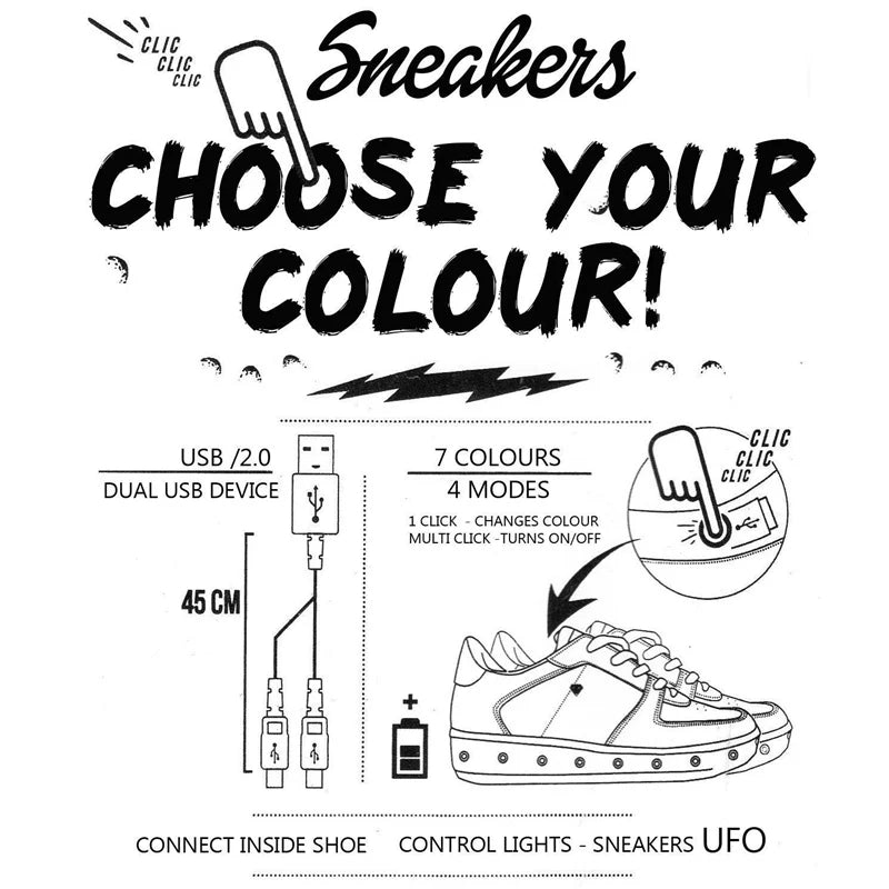 Sneakers with LED Sole