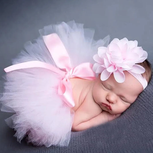 Princess Newborn Tutu and Flower Headband