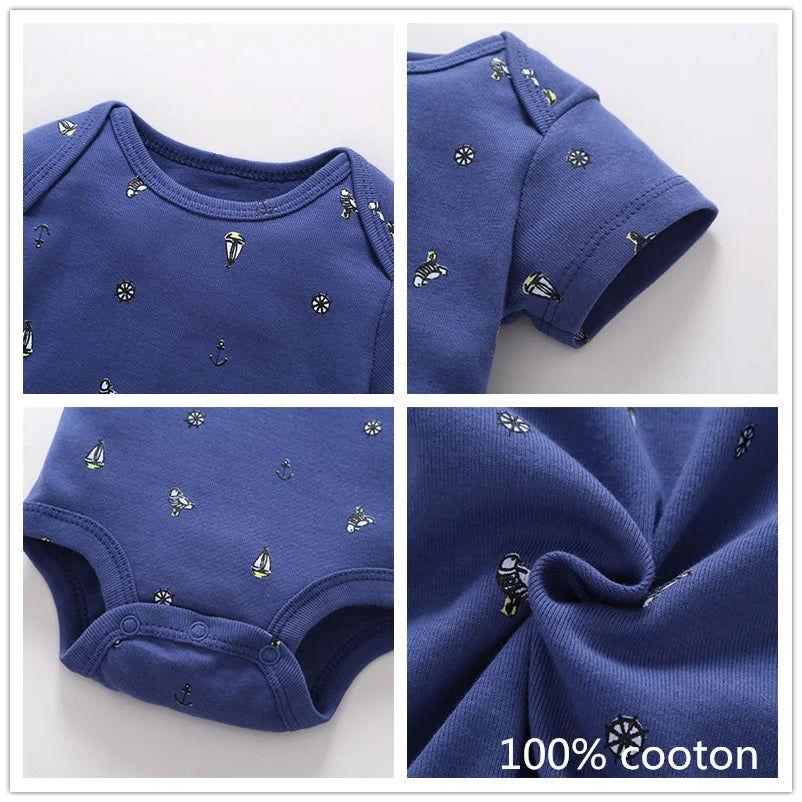 Short Sleeve Girls Clothing Unisex 0-24M Bodysuits