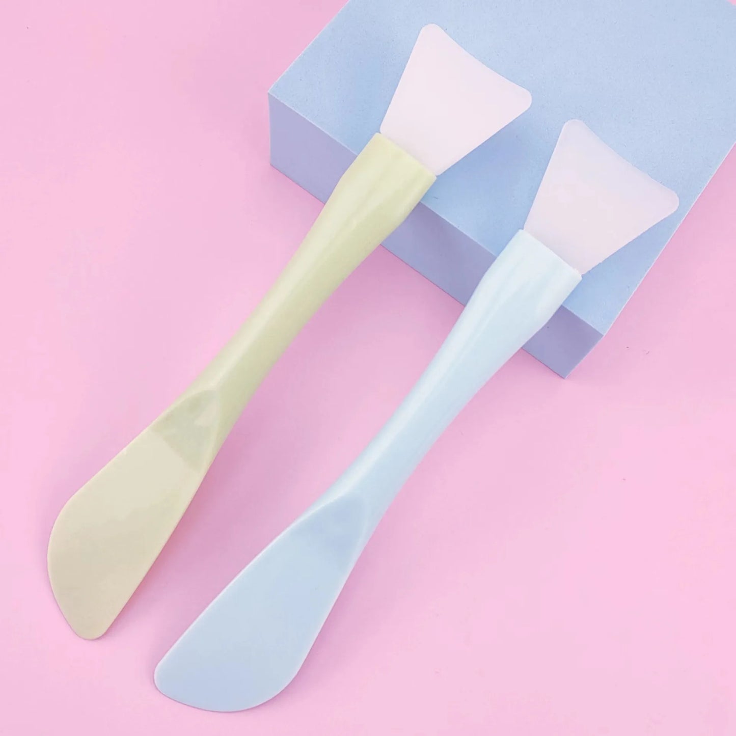 Silicone Facial Mask Brush Soft Head with Scraper