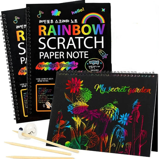 Rainbow Magic Scratch Off Coloring Set