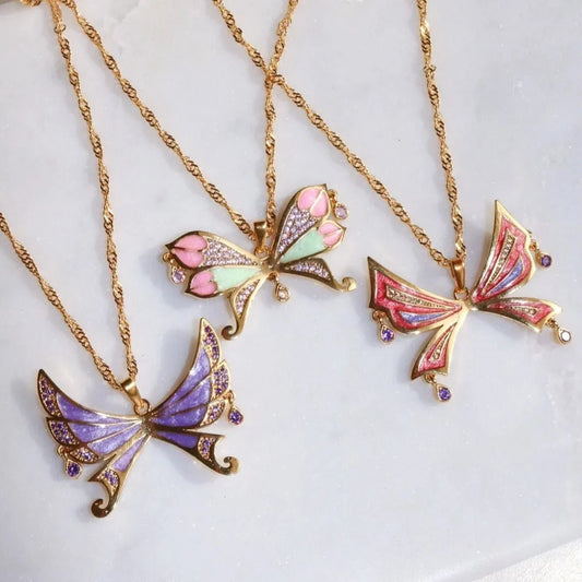 Colorful Butterfly Pendant