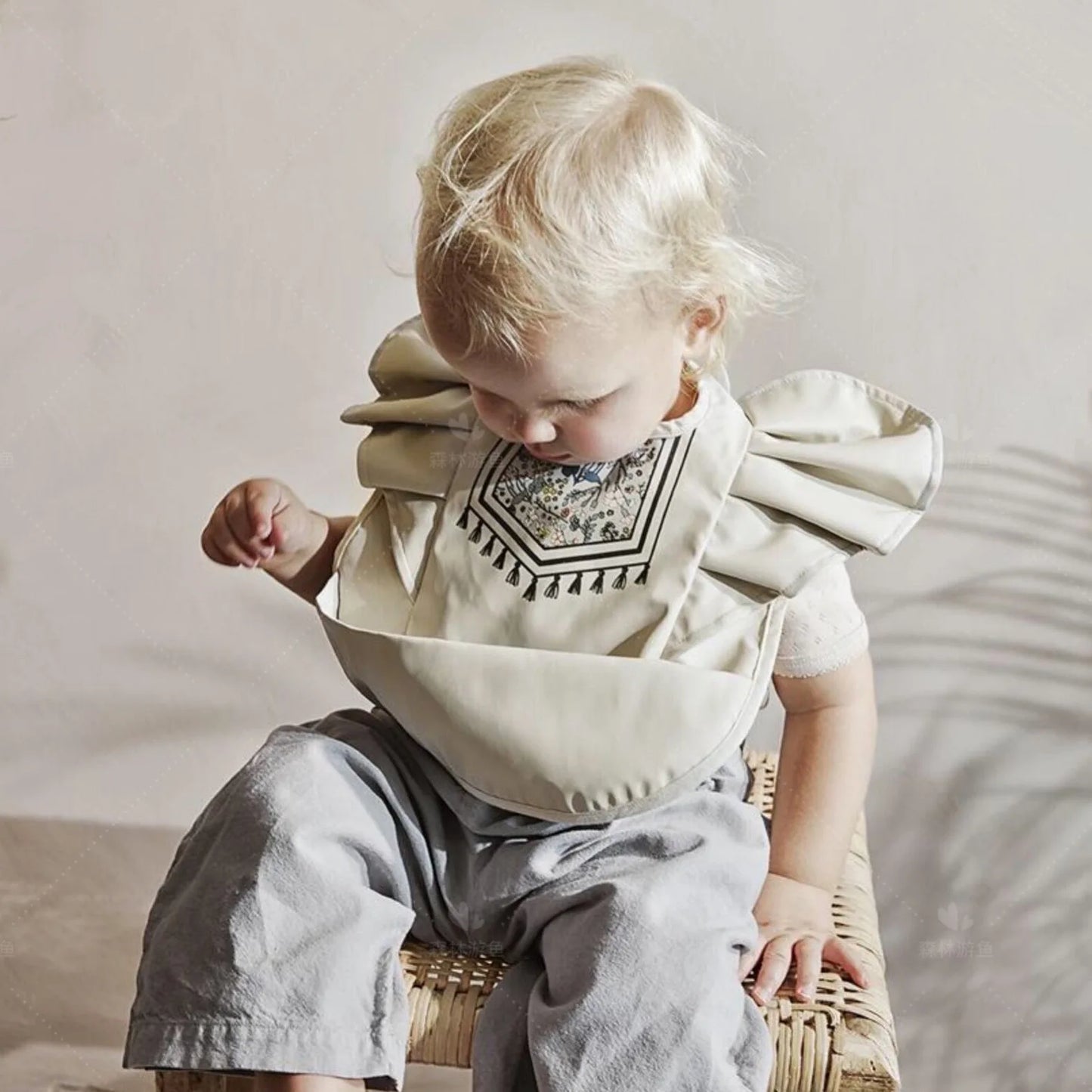 Waterproof Baby Bibs with Angel Wings