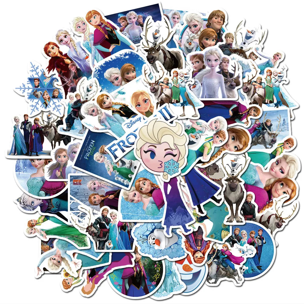 Frozen Cartoon Sticker for Skateboard Laptop Luggage