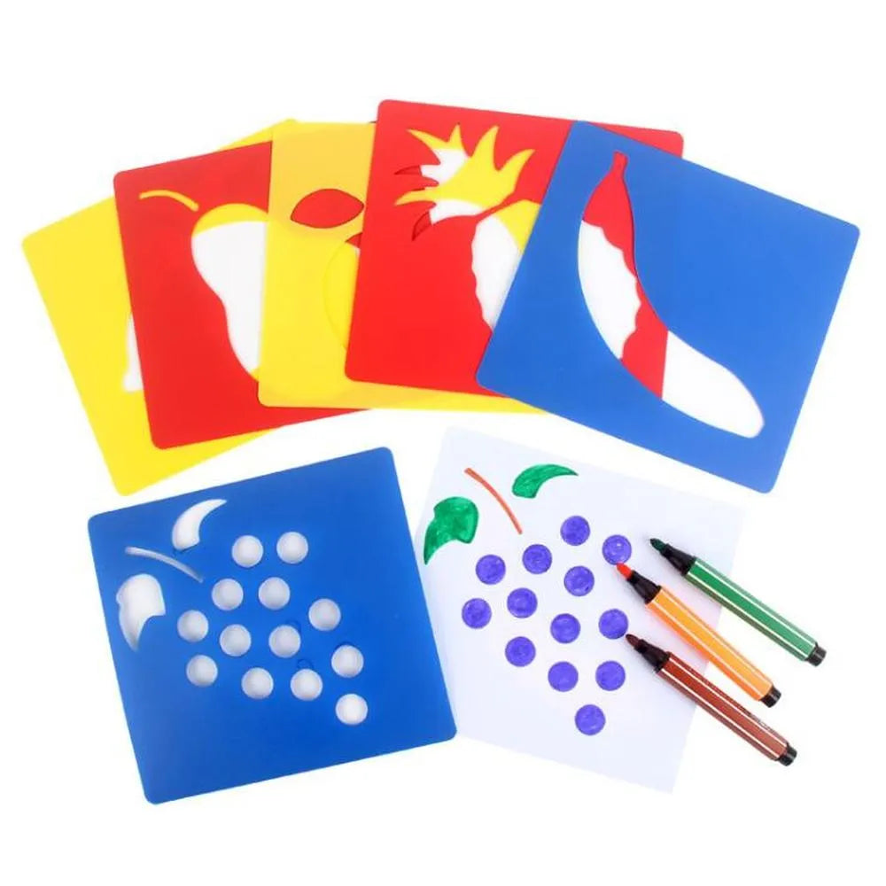 Montessori Kids Drawing Template