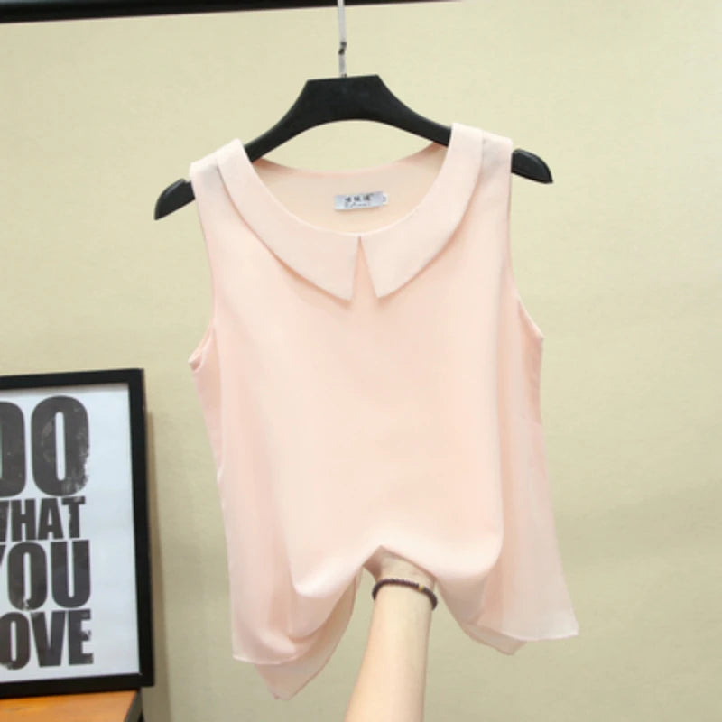 Sleeveless Round Neck Shirt