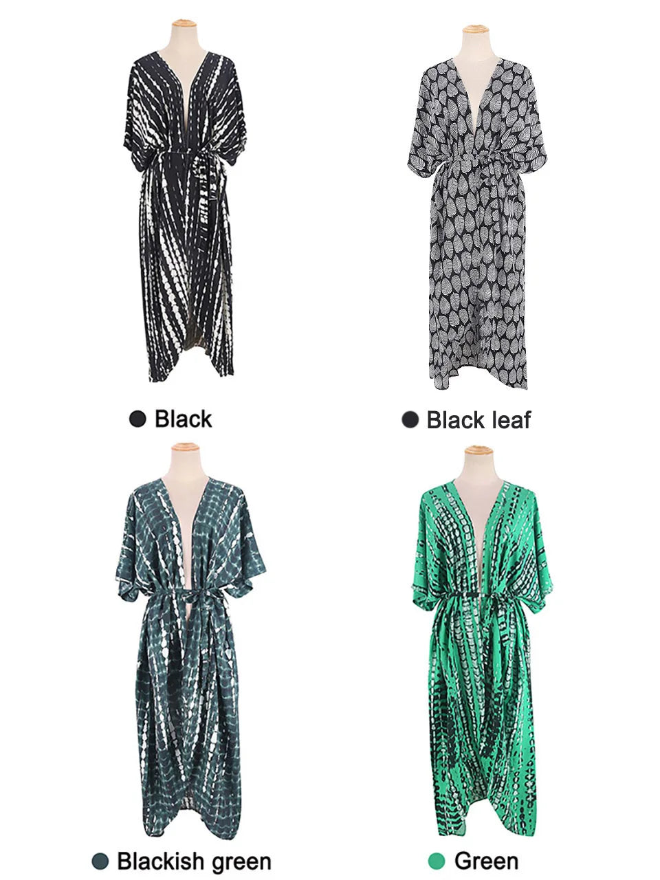 Summer Swimwear Cover Up Kimono Cape Dress