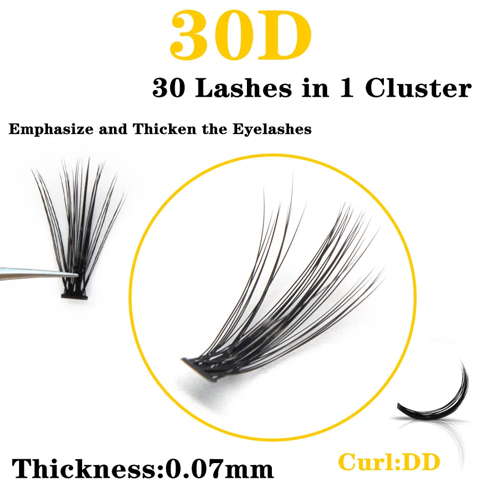 Bundles Mink Eyelash Extension Natural 3D Russian Volume Faux Eyelashes