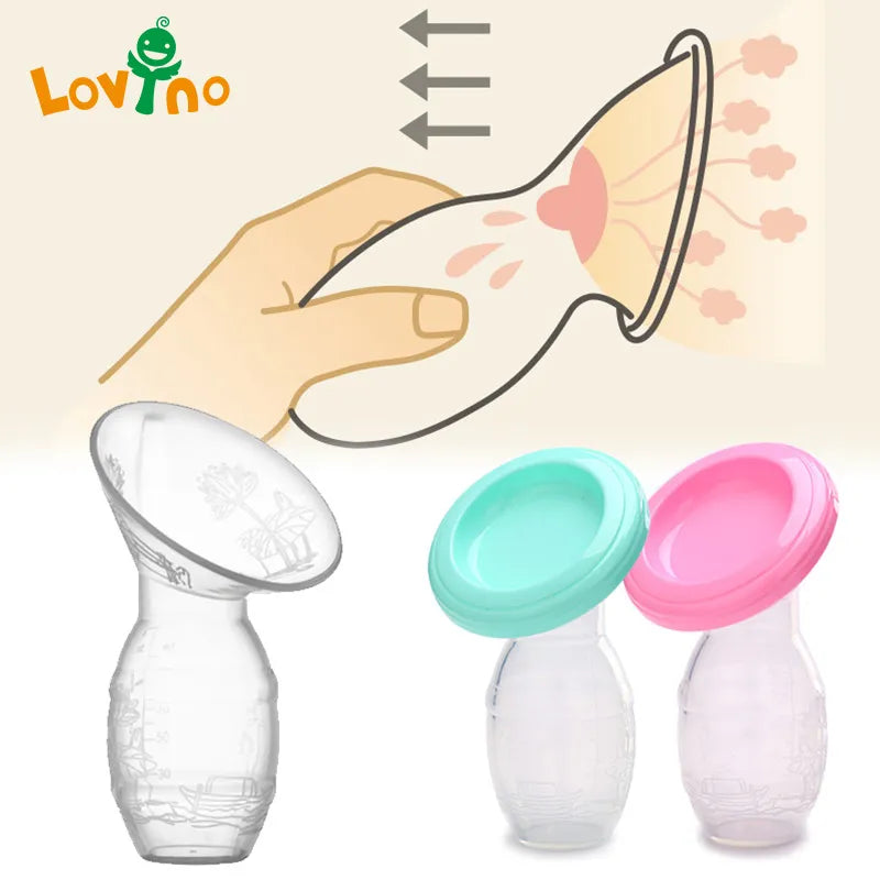 Baby Feeding Manual Breast Pump Partner Breast Collector Silicone Pumps