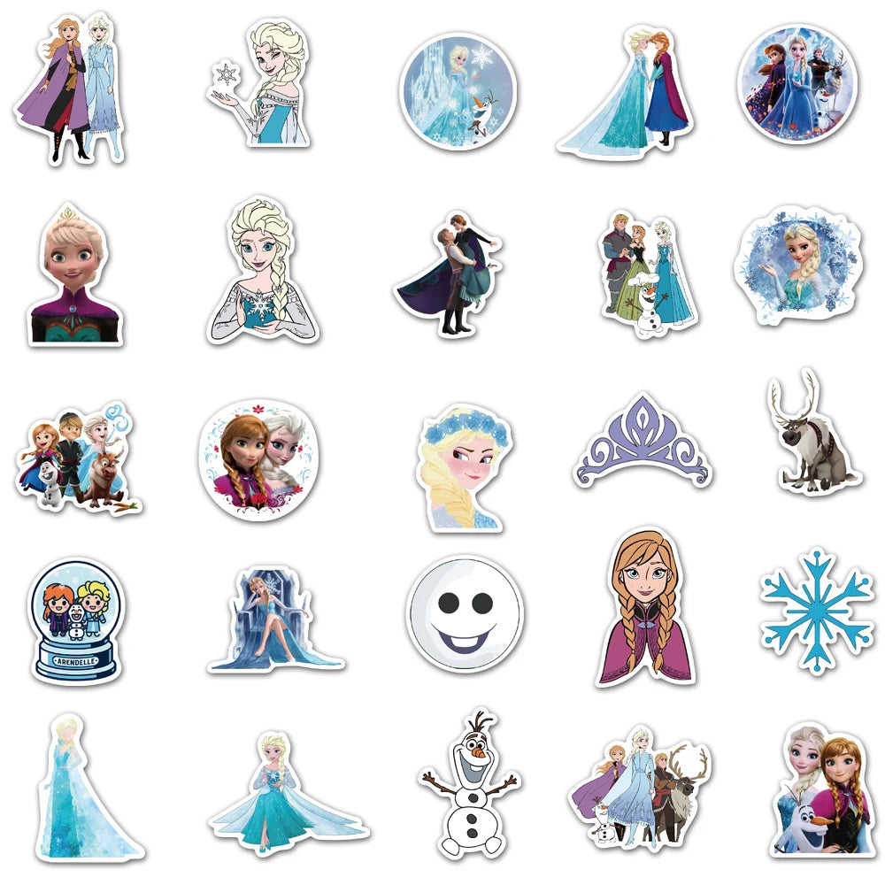 Frozen Cartoon Sticker for Skateboard Laptop Luggage