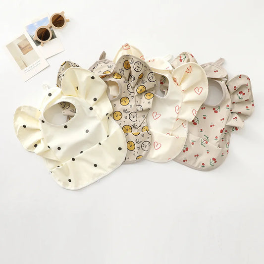 Waterproof Baby Bibs with Angel Wings