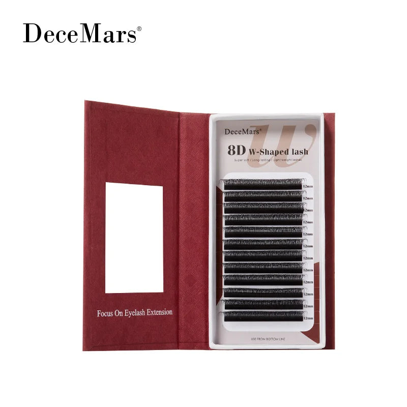 DeceMars 8D - W Shaped Eyelash Extension (12line/Tray)